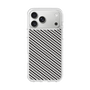 スリムプロテクションケース［ Small Stripe - Gray × Black ］