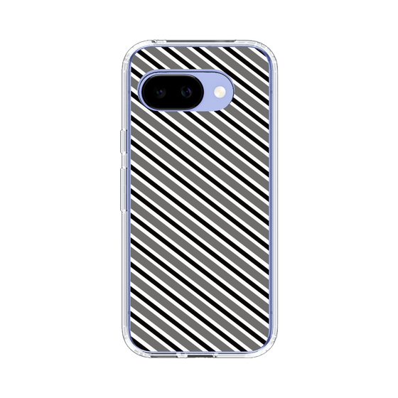 スリムプロテクションケース［ Small Stripe - Gray × Black ］