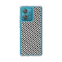 スリムプロテクションケース［ Small Stripe - Gray × Black ］