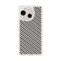 スリムプロテクションケース［ Small Stripe - Gray × Black ］