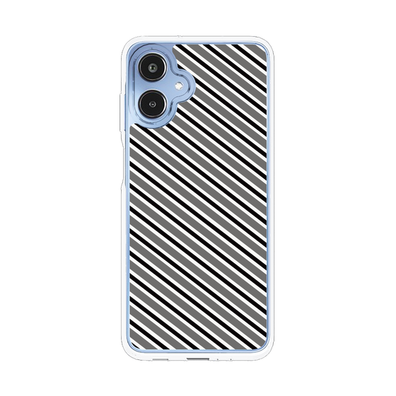 スリムプロテクションケース［ Small Stripe - Gray × Black ］