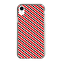 スリムプロテクションケース［ Small Stripe - Red × Black ］