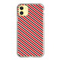 スリムプロテクションケース［ Small Stripe - Red × Black ］