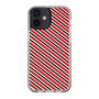 スリムプロテクションケース［ Small Stripe - Red × Black ］
