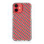 スリムプロテクションケース［ Small Stripe - Red × Black ］