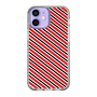スリムプロテクションケース［ Small Stripe - Red × Black ］