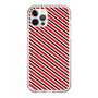 スリムプロテクションケース［ Small Stripe - Red × Black ］