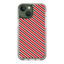 スリムプロテクションケース［ Small Stripe - Red × Black ］