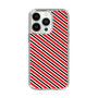 スリムプロテクションケース［ Small Stripe - Red × Black ］