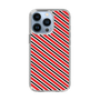 スリムプロテクションケース［ Small Stripe - Red × Black ］