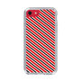 スリムプロテクションケース［ Small Stripe - Red × Black ］