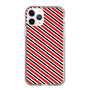 スリムプロテクションケース［ Small Stripe - Red × Black ］