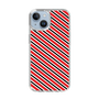 スリムプロテクションケース［ Small Stripe - Red × Black ］