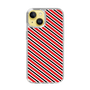 スリムプロテクションケース［ Small Stripe - Red × Black ］