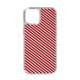 スリムプロテクションケース［ Small Stripe - Red × Black ］