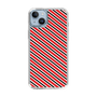スリムプロテクションケース［ Small Stripe - Red × Black ］