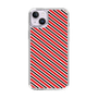 スリムプロテクションケース［ Small Stripe - Red × Black ］