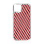 スリムプロテクションケース［ Small Stripe - Red × Black ］