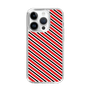 スリムプロテクションケース［ Small Stripe - Red × Black ］