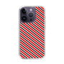 スリムプロテクションケース［ Small Stripe - Red × Black ］