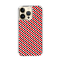 スリムプロテクションケース［ Small Stripe - Red × Black ］