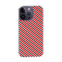 スリムプロテクションケース［ Small Stripe - Red × Black ］