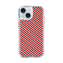 スリムプロテクションケース［ Small Stripe - Red × Black ］