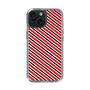 スリムプロテクションケース［ Small Stripe - Red × Black ］