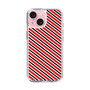 スリムプロテクションケース［ Small Stripe - Red × Black ］