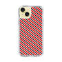 スリムプロテクションケース［ Small Stripe - Red × Black ］