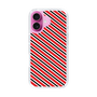 スリムプロテクションケース［ Small Stripe - Red × Black ］