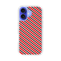 スリムプロテクションケース［ Small Stripe - Red × Black ］