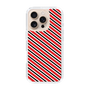 スリムプロテクションケース［ Small Stripe - Red × Black ］