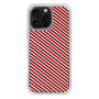 スリムプロテクションケース［ Small Stripe - Red × Black ］