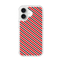 スリムプロテクションケース［ Small Stripe - Red × Black ］