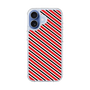 スリムプロテクションケース［ Small Stripe - Red × Black ］