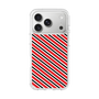 スリムプロテクションケース［ Small Stripe - Red × Black ］