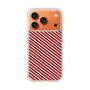 スリムプロテクションケース［ Small Stripe - Red × Black ］