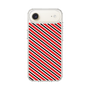 スリムプロテクションケース［ Small Stripe - Red × Black ］