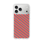 スリムプロテクションケース［ Small Stripe - Red × Black ］