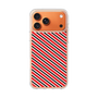 スリムプロテクションケース［ Small Stripe - Red × Black ］