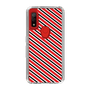 スリムプロテクションケース［ Small Stripe - Red × Black ］