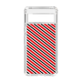 スリムプロテクションケース［ Small Stripe - Red × Black ］