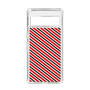 スリムプロテクションケース［ Small Stripe - Red × Black ］