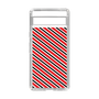 スリムプロテクションケース［ Small Stripe - Red × Black ］
