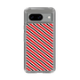 スリムプロテクションケース［ Small Stripe - Red × Black ］