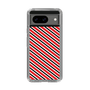 スリムプロテクションケース［ Small Stripe - Red × Black ］