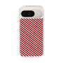 スリムプロテクションケース［ Small Stripe - Red × Black ］