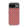 スリムプロテクションケース［ Small Stripe - Red × Black ］