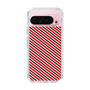 スリムプロテクションケース［ Small Stripe - Red × Black ］